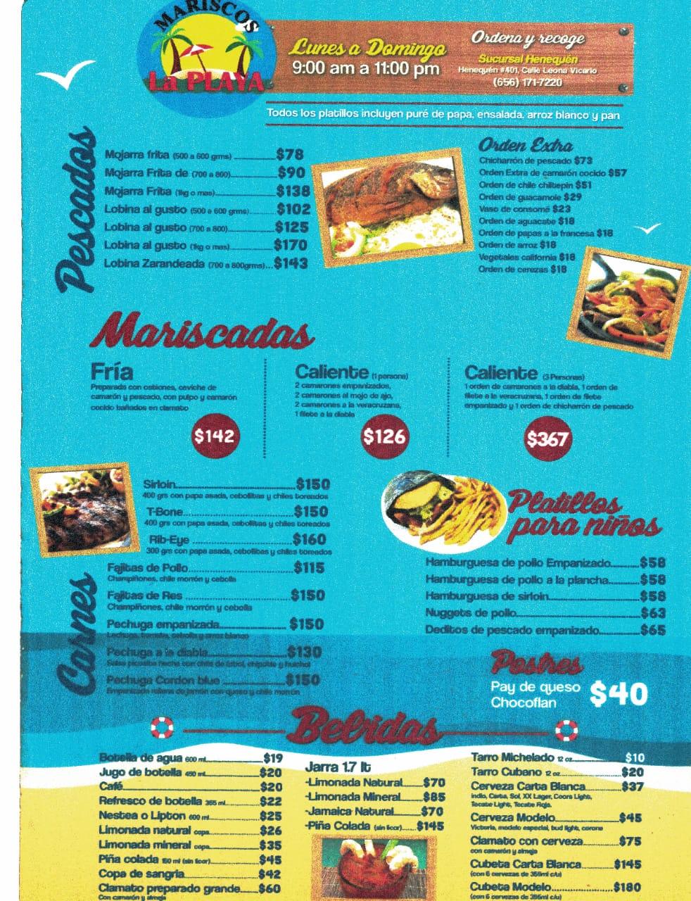 Mariscos La Playa suc Santiago Troncoso restaurant, Ciudad Juarez