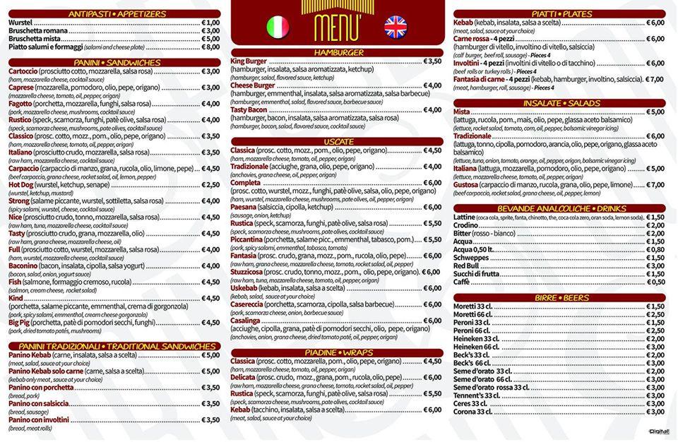 Menu di Drink&Food 