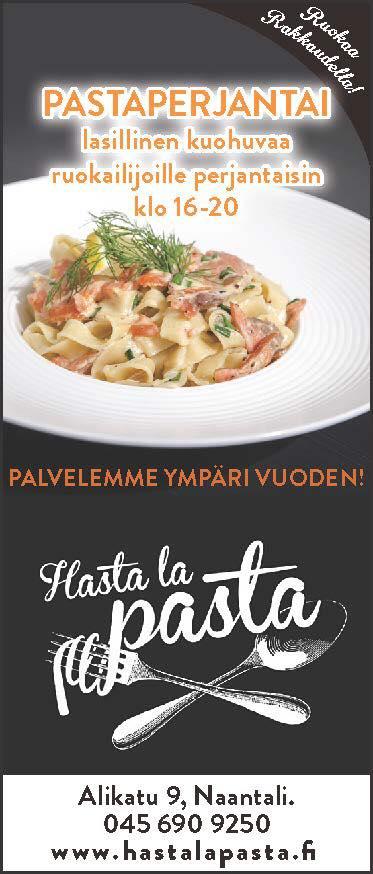 Hasta la Pasta restaurant, Naantali - Restaurant menu and reviews