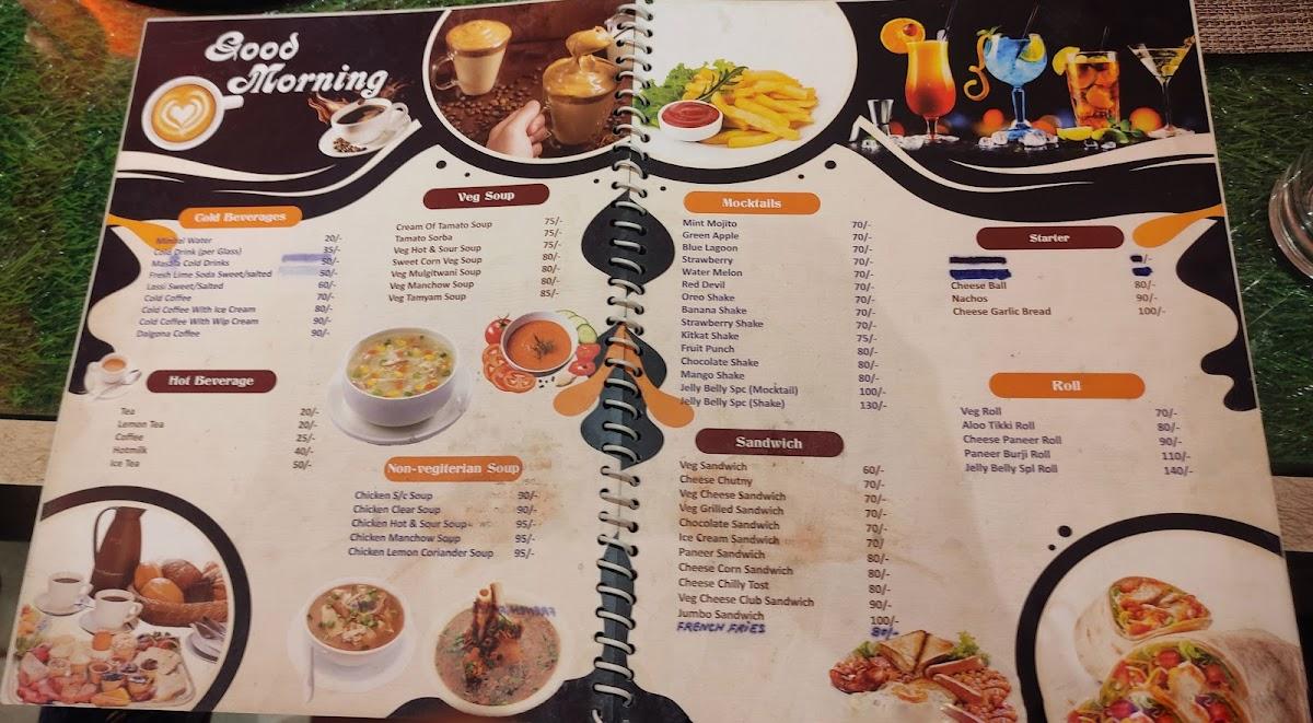 Menu at Jelly Belly Cafe & Restaurant, Janjgir