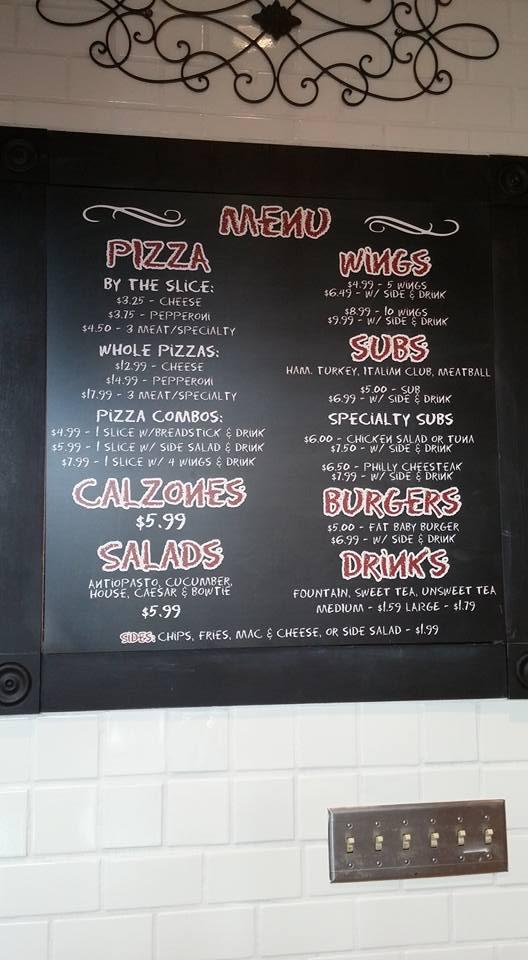 Menu at Brick Oven Pizzeria, Albany