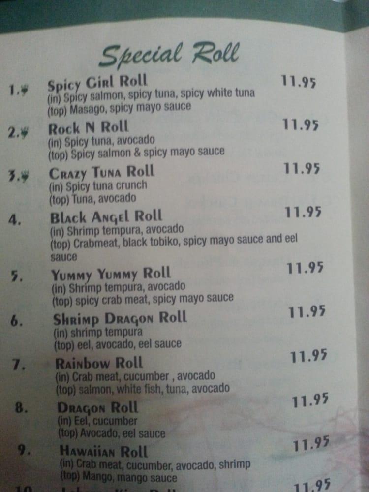 Menu at CHOPSTIX restaurant, Kingsville