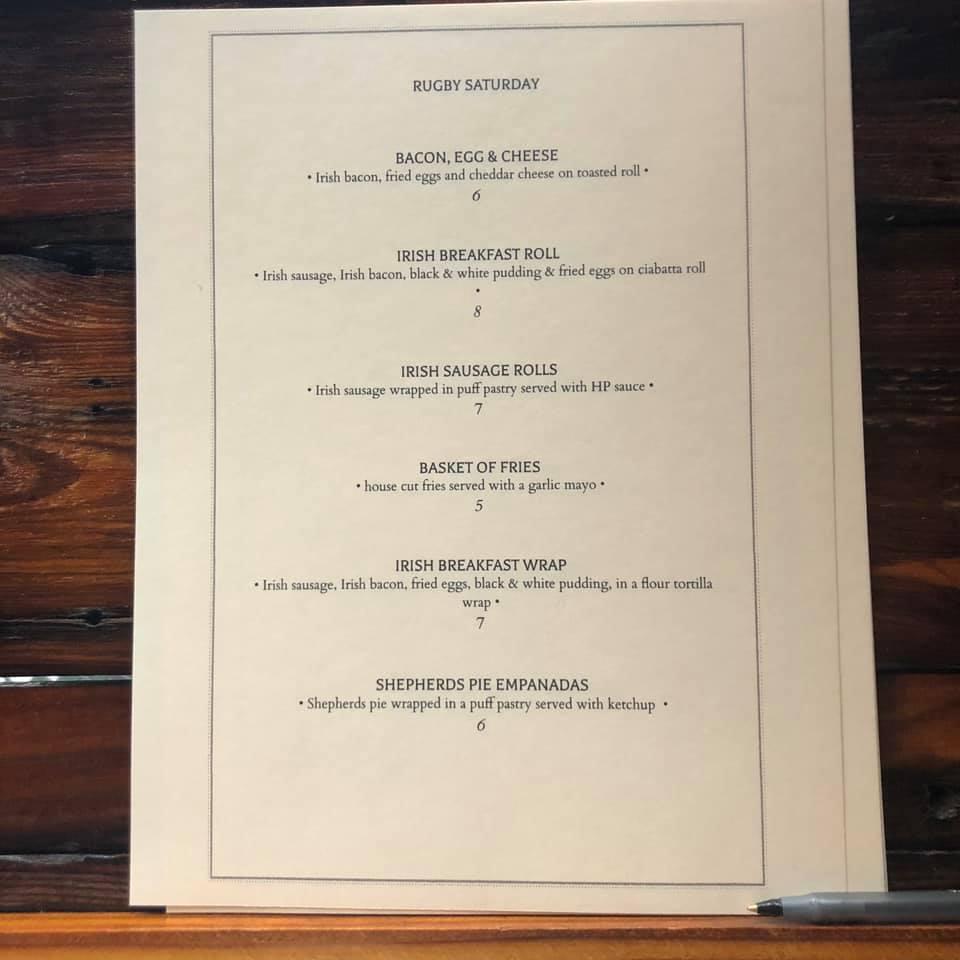 Menu at Horse and Jockey pub & bar, Lexington