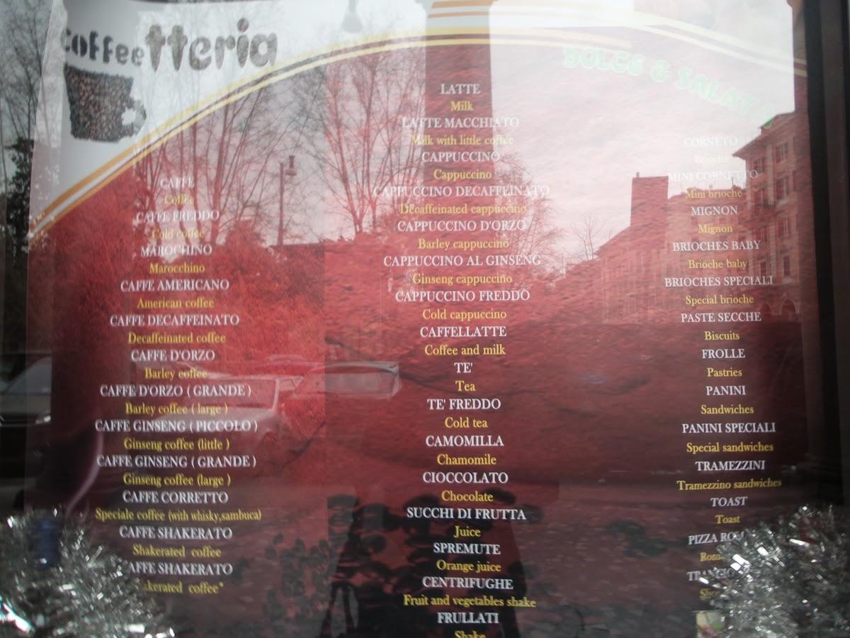 Menu di La Sorgente 