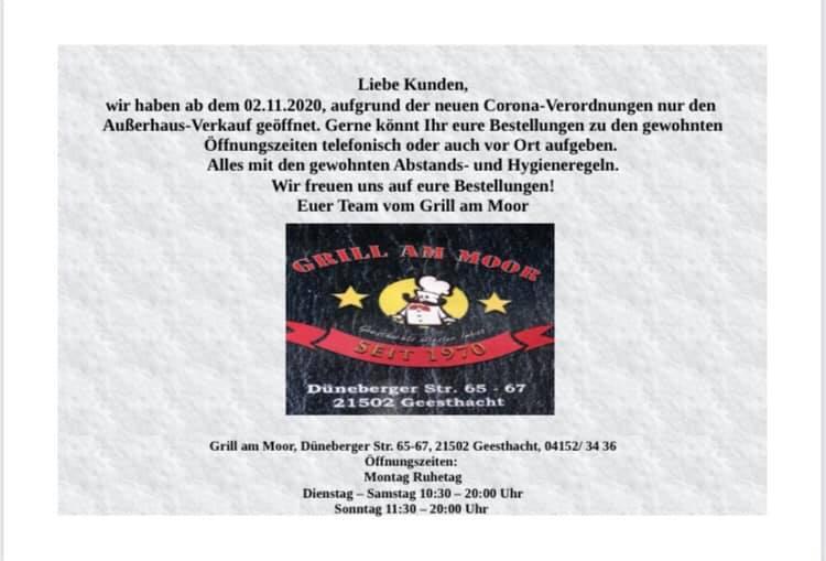 Grill "Am Moor" alle Speisen auch außer Haus fast Food, Geesthacht