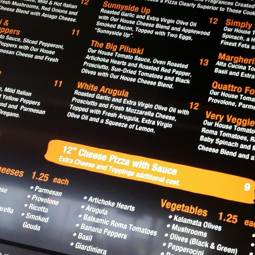 Menu at Bricks Wood Fired Pizza Naperville pizzeria, Naperville