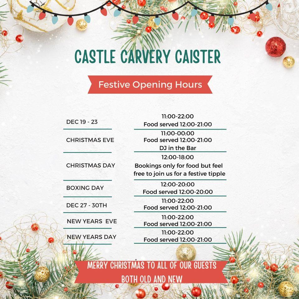 Menu at Castle Carvery - Caister pub & bar, Great Yarmouth