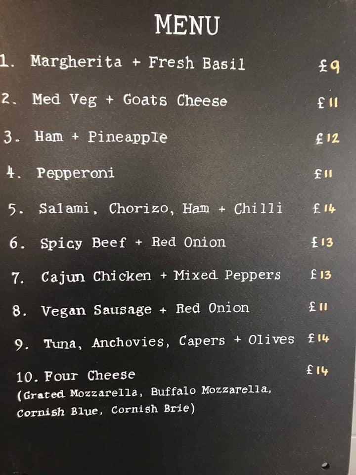 Menu at The Corner Deli restaurant, Helston