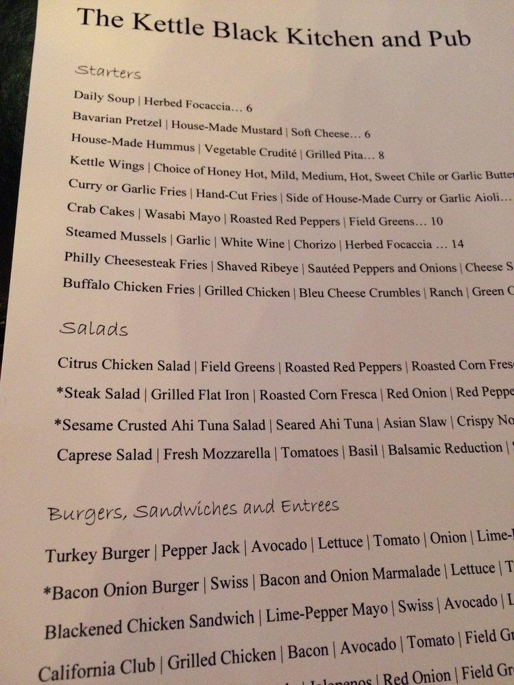 Menu at The Kettle Black Kitchen & Pub, Phoenix