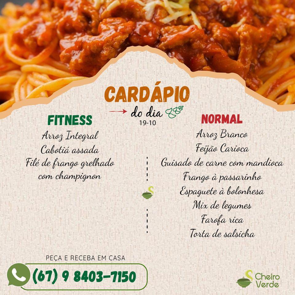Cheiro Verde cardápio
