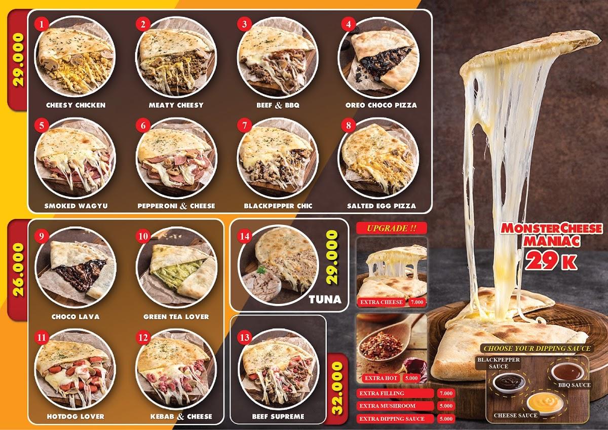 Menu at Monstercheese Pizza Bandung restaurant, Bandung