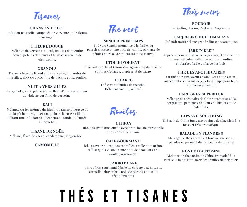 Menu de chantilly & co