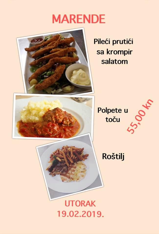 Menu at Lapad Restaurant, Dubrovnik