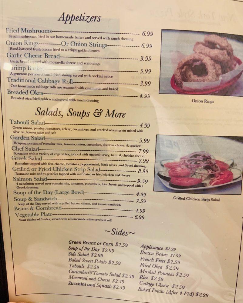 Menu at Midway Cafe, Bartlesville