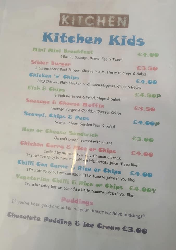 Menu at KITCHEN cafe, Daventry