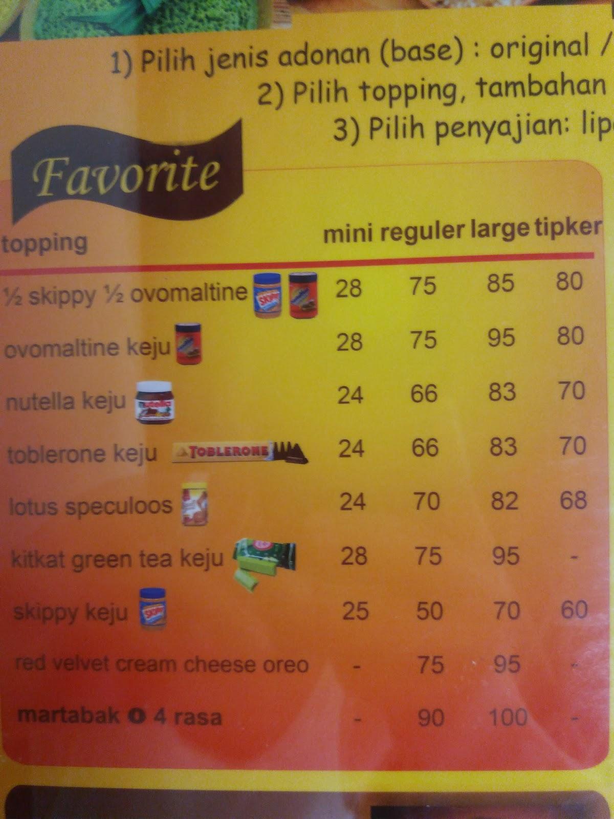 Menu At ORIENT Martabak Pondok Aren Restaurant South Tangerang menu-at-orient-martabak-pondok-aren-restaurant-south-tangerang