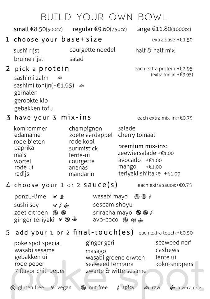 Menu de Poké Spot