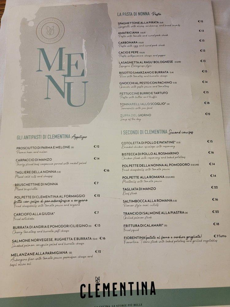 Menu di Ottavio Pizza e Spaghetti 