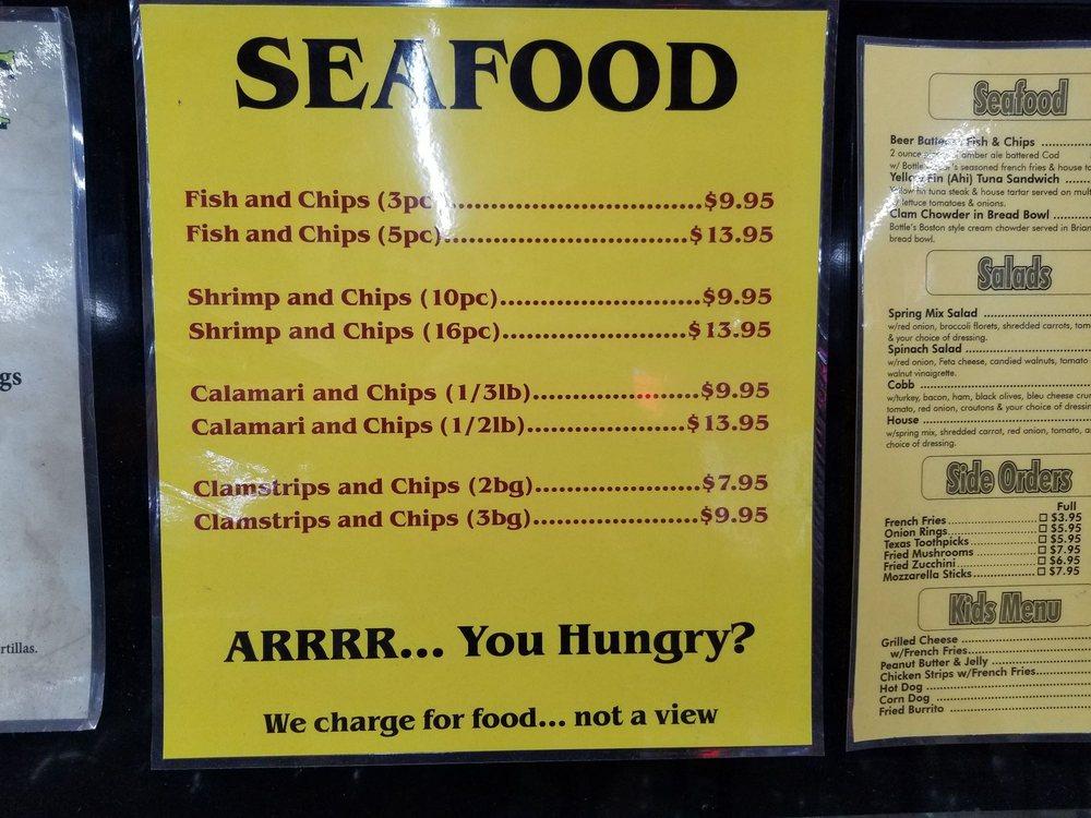 Menu at Bottle Liquor fast food, Morro Bay