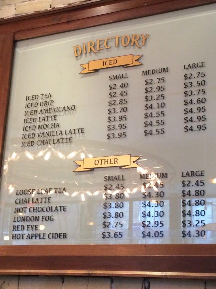 Menu At Dineen Coffee Co. Cafe, Toronto, 81 Bay St.