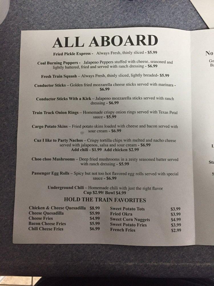 Menu at R & R Wing Cafe, Hilliard