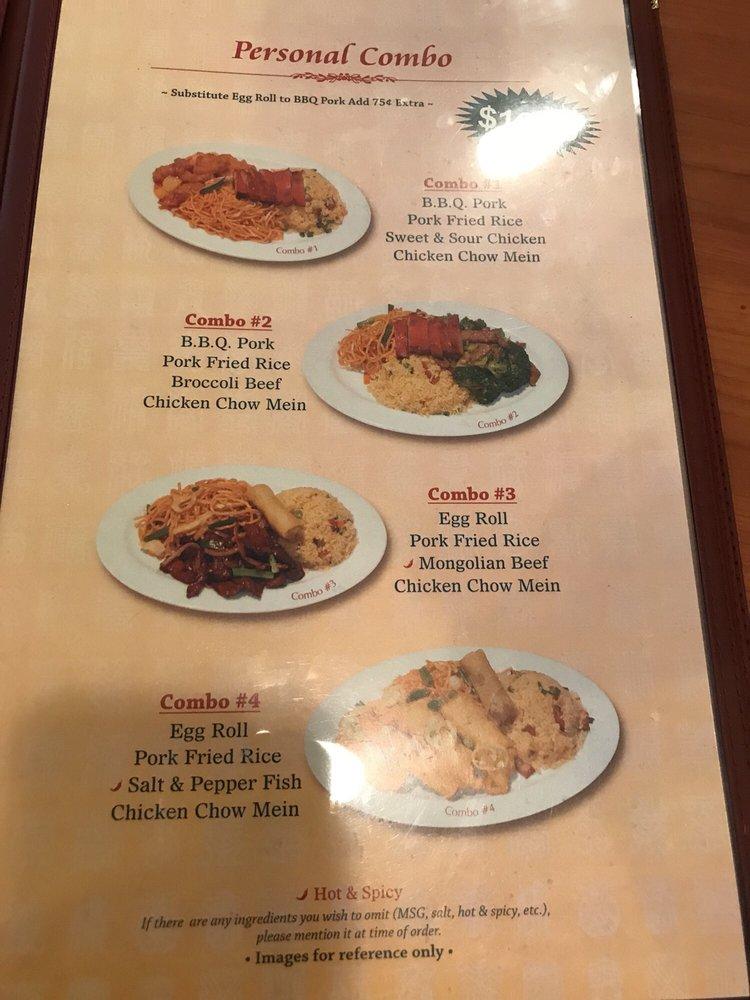 Menu at Fortune Garden restaurant, El Centro