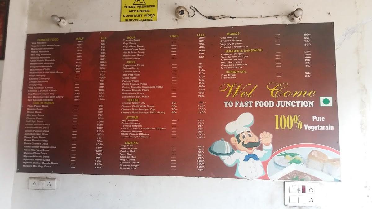 Menu at Fast Food Junction, Ludhiana, Guru Gobind Singh Nagar