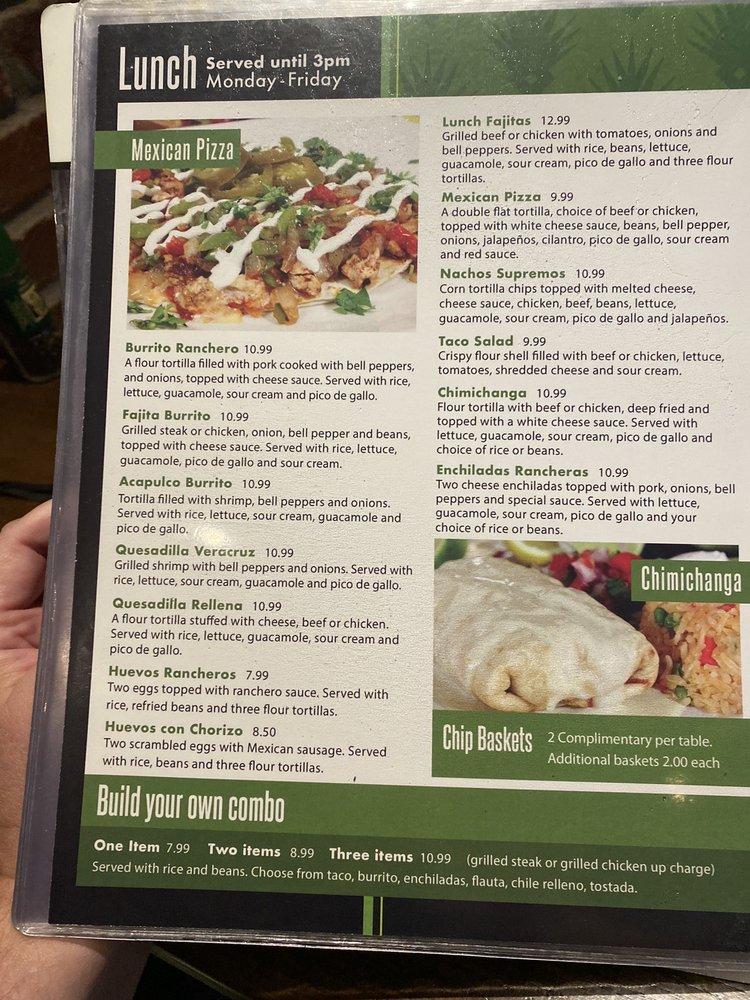 Menu at Señor Tequila Mexican Grill Wesley Chapel pub & bar, Wesley