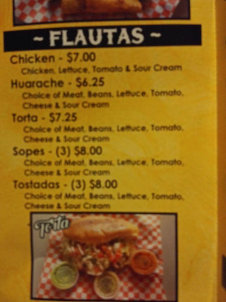 Menu at Taco Amigo restaurant, Zephyrhills, Gall Blvd