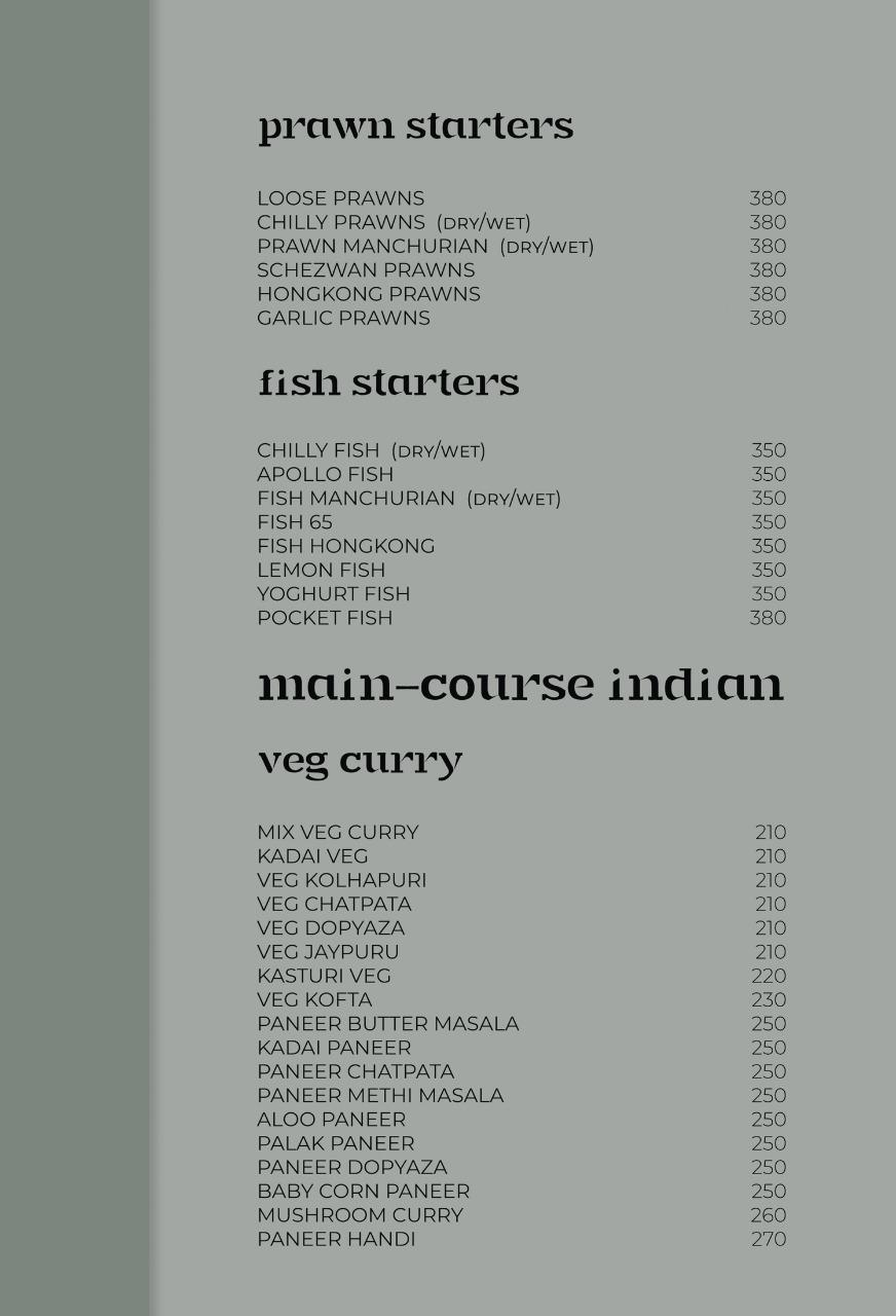 Menu at Bismillah House of Biryanis & Kebabs, Guntur