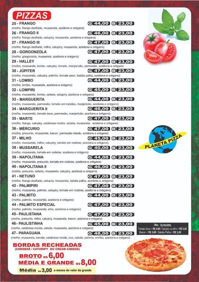 Menu em Pizza São Pedro restaurante, São Pedro
