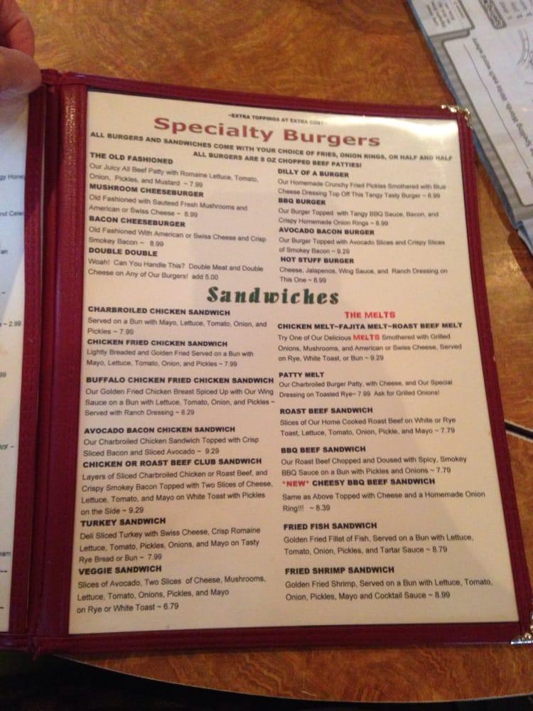Menu at Vermillion Restaurant and Watering Hole, Brownsville