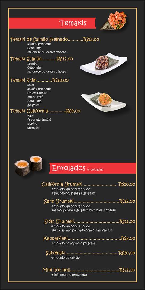 Menu At Cm Sushi Restaurant, São Paulo, Estrada Da Cumbica 33