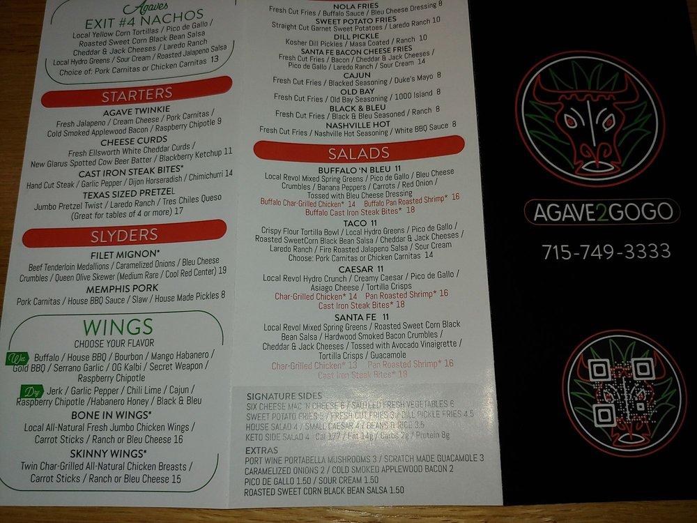 Menu At Agave 2 GoGo Restaurant Hudson   Rcaa Agave 2 GoGo Menu 2021 09 