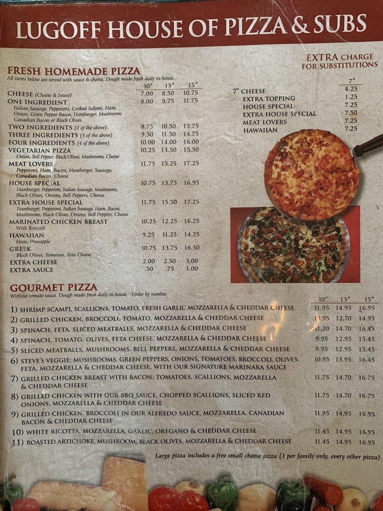 Menu at Lugoff House of Pizza & Subs pizzeria, Lugoff, 814 US1 Ste 18