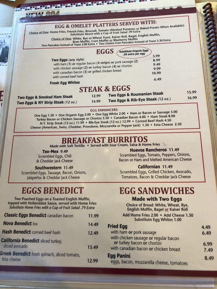 Menu at New City Diner pub & bar, Nanuet