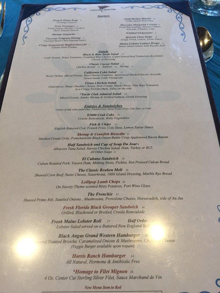 stony brook yacht club menu specials today