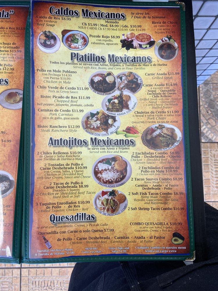 Menu At El Chapala Seafood Restaurant Riverside 