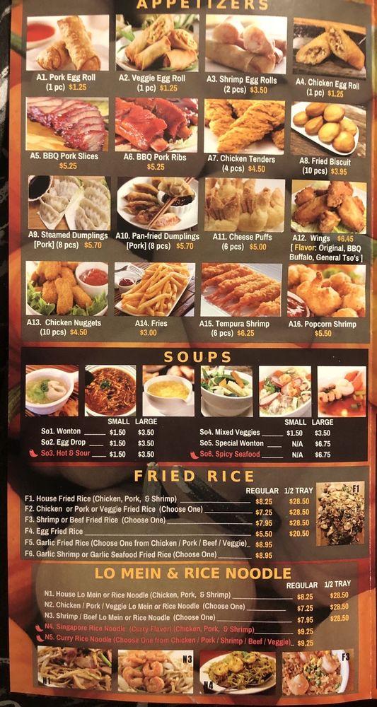 Menu At Chow Wok Restaurant Houston