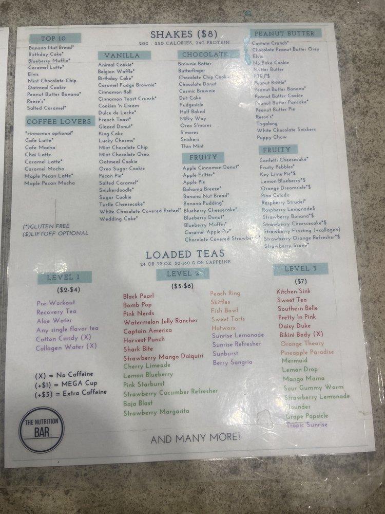 Carta de NB Memphis (Nutrition Bar), Memphis