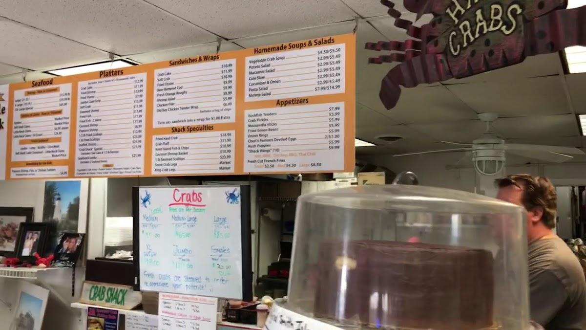 Menu at Stevensville Crab Shack restaurant, Stevensville