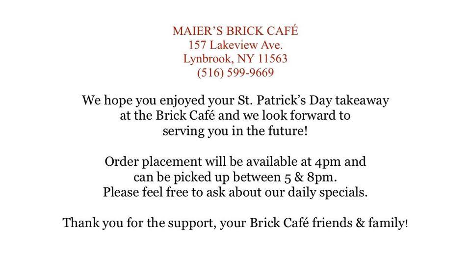 Brick Cafe  Lynbrook NY