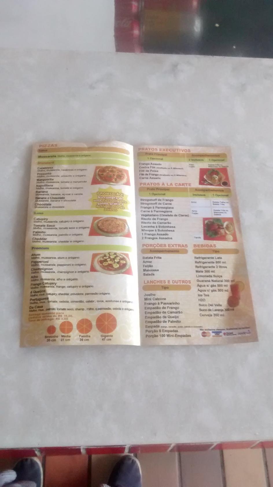 Pizza Da Praça E Frangolândia cardápio