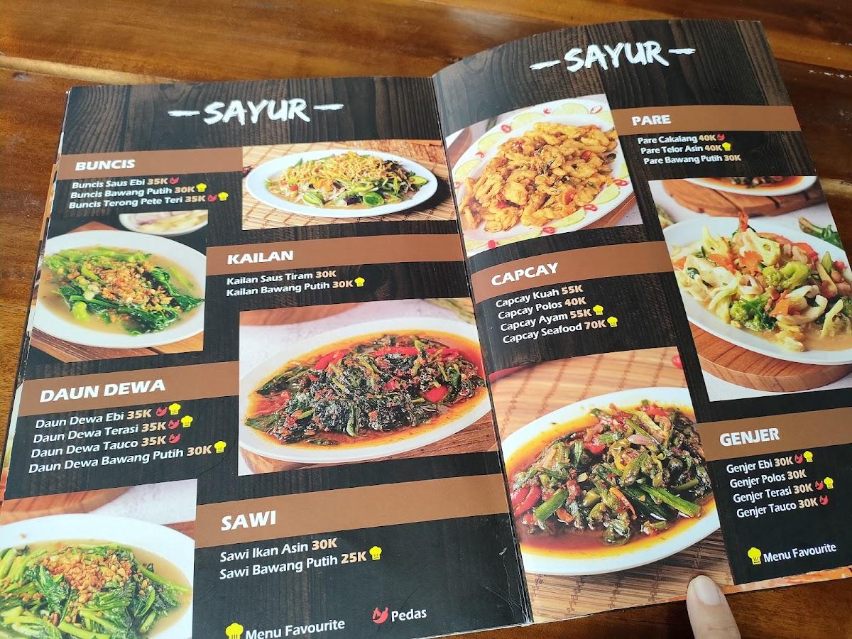 Carta del restaurante Yougwa Danau Sentani, Central Jakarta
