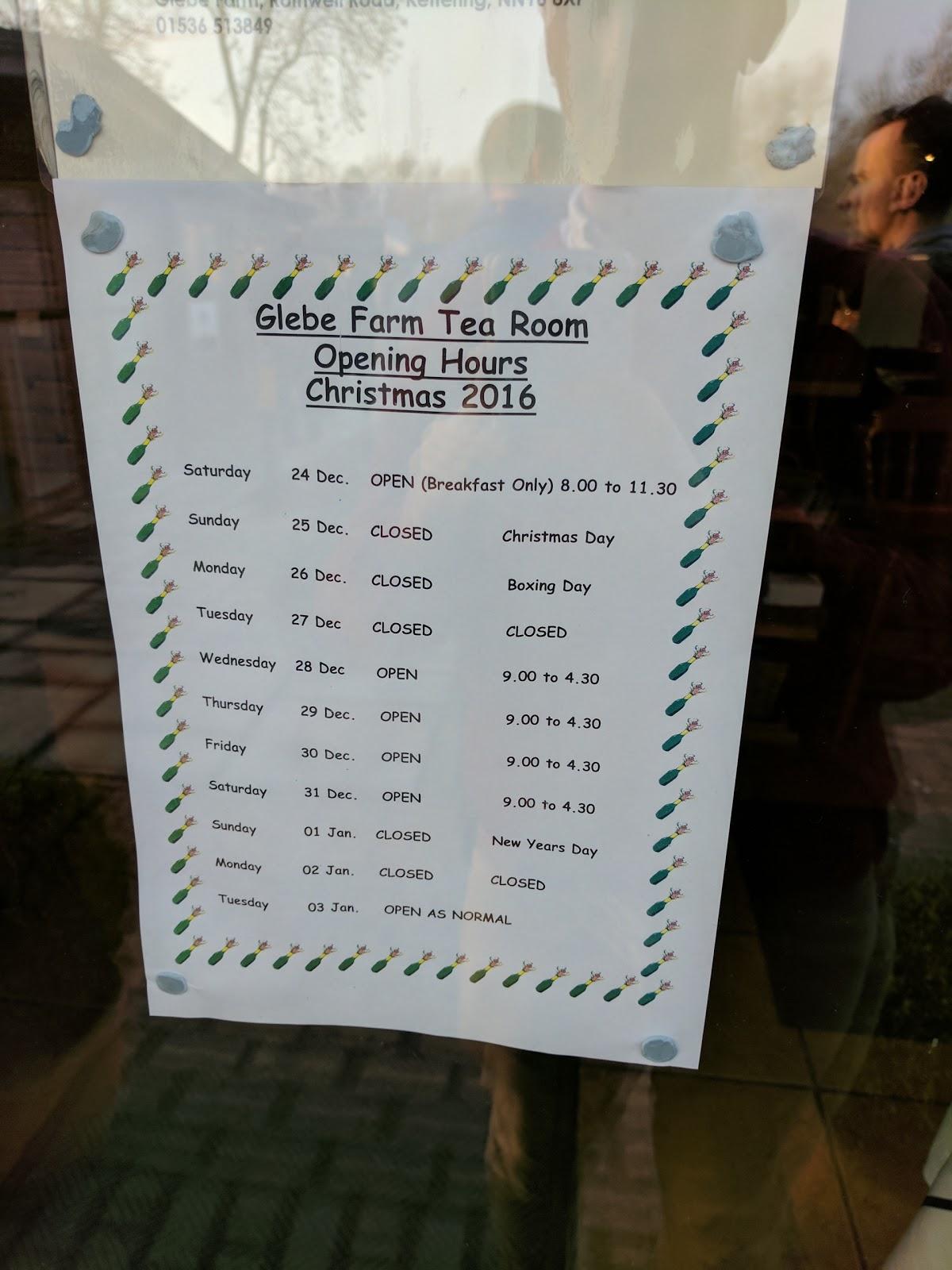 Menu at Glebe Farm Shop & Tea Room cafe, Kettering