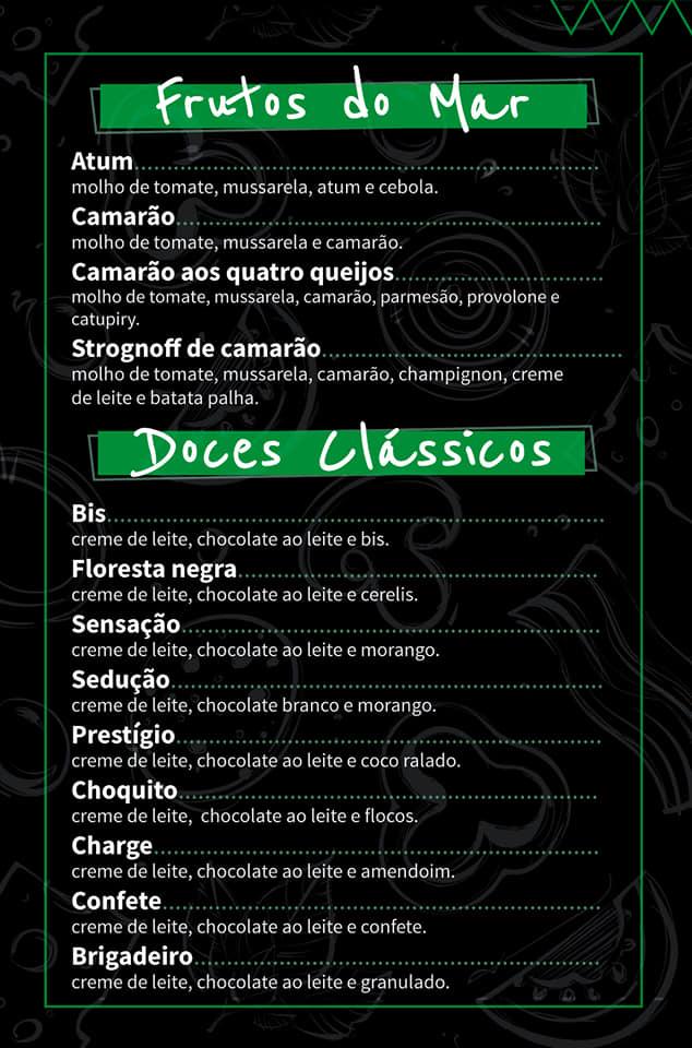 BenDitta Pizzaria Delivery Laguna/SC cardápio