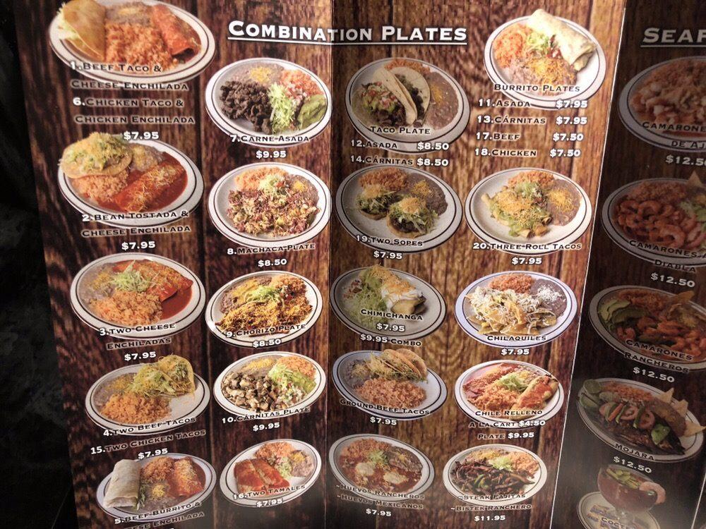 Menu at Rubalcaba Taco Shop restaurant, Pahrump