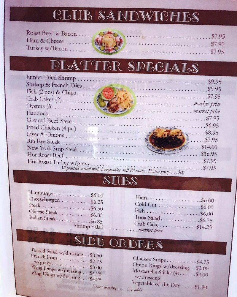 Menu at Ernie's Place pub & bar, Westminster