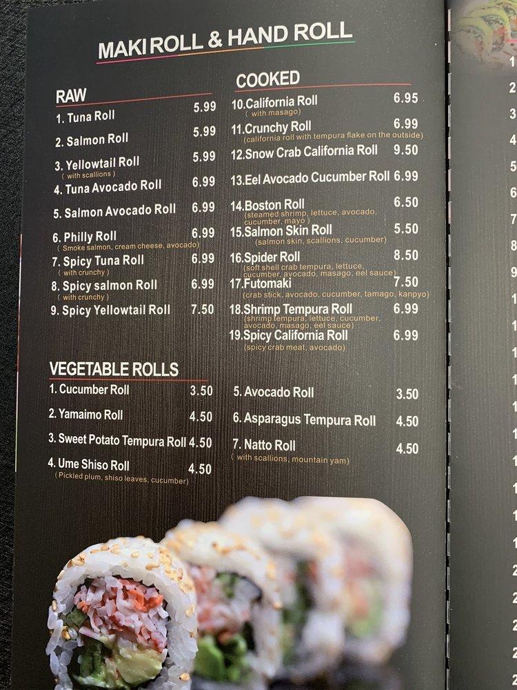 Menu at Kizuna Sushi Bar & Grill, Kaneohe