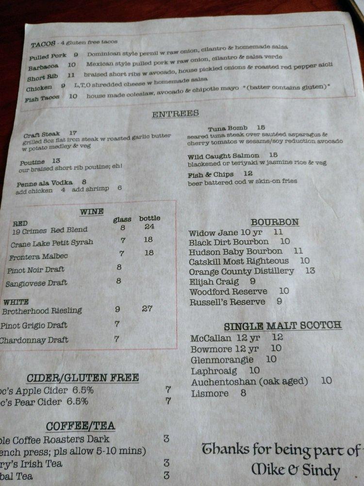 Menu at Scotchtown Craft pub & bar, Scotchtown